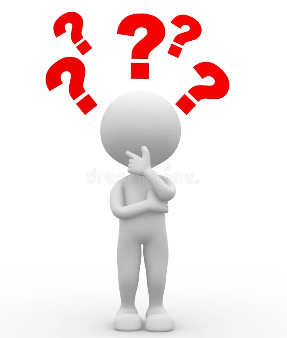 A person surrounded by question marks, representing uncertainty
